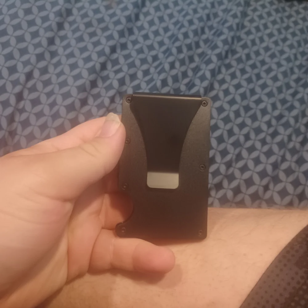 Deadpool lazer engraved minimalist wallet
